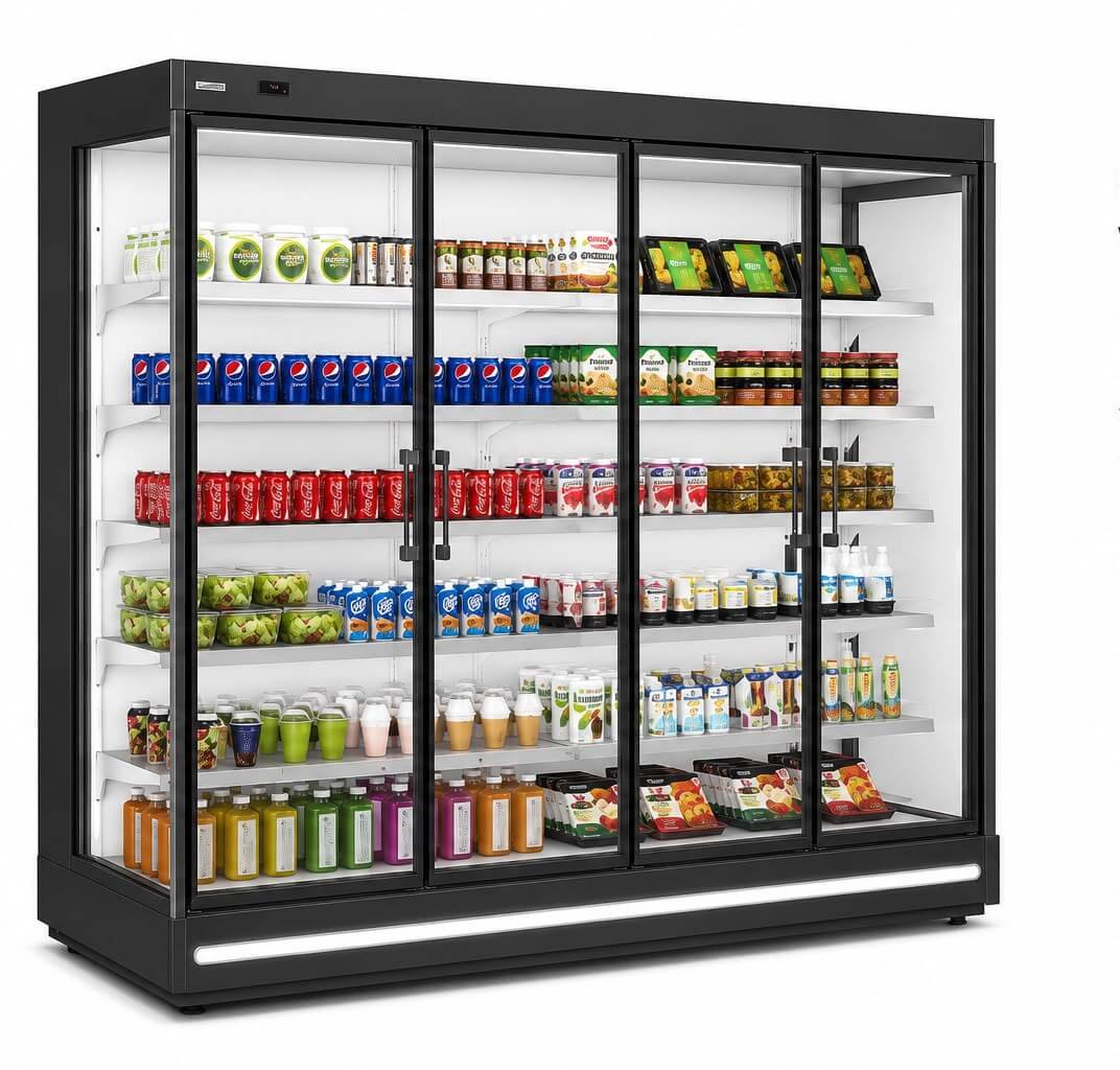 Frozen Display with Glass Doors